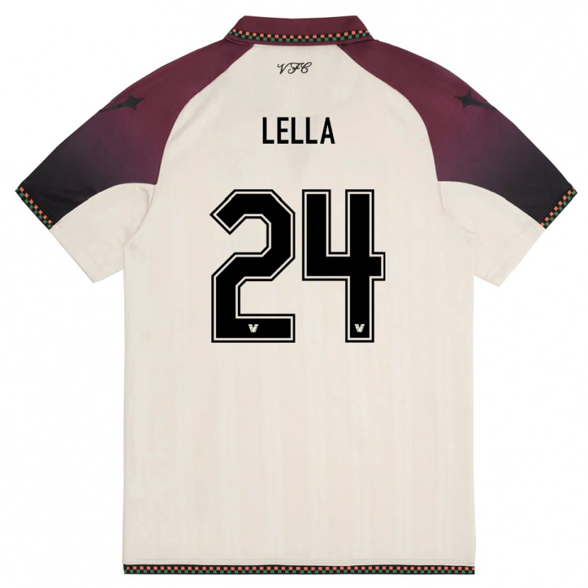 Danxen Damen Nunzio Lella #24 Cremefarben Burgund Auswärtstrikot Trikot 2025/26 T-Shirt Schweiz