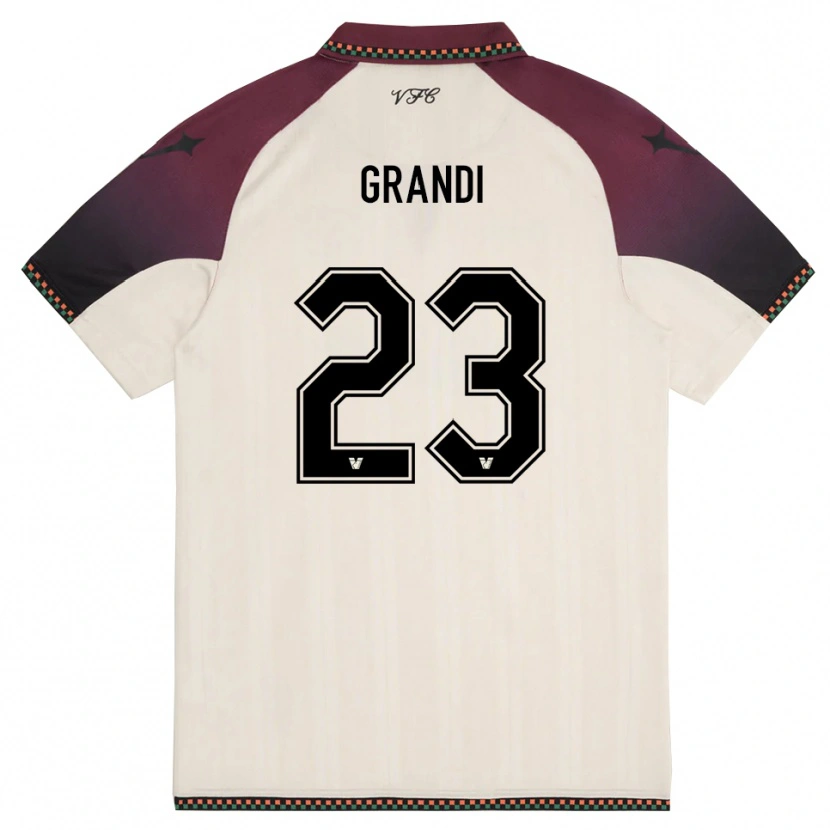 Danxen Damen Matteo Grandi #23 Cremefarben Burgund Auswärtstrikot Trikot 2025/26 T-Shirt Schweiz