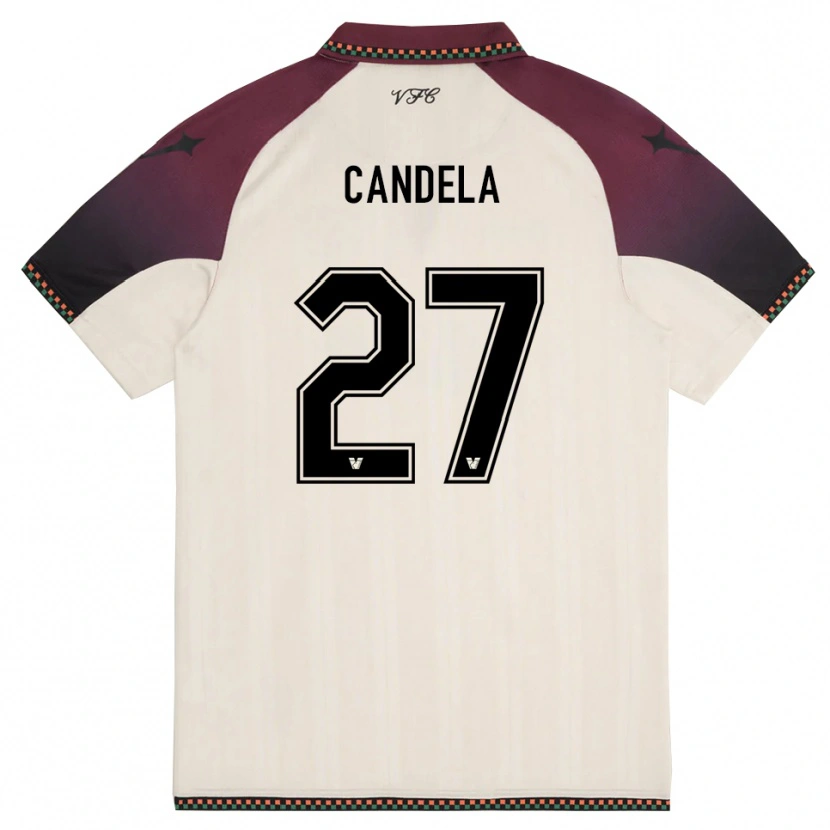 Danxen Damen Antonio Candela #27 Cremefarben Burgund Auswärtstrikot Trikot 2025/26 T-Shirt Schweiz