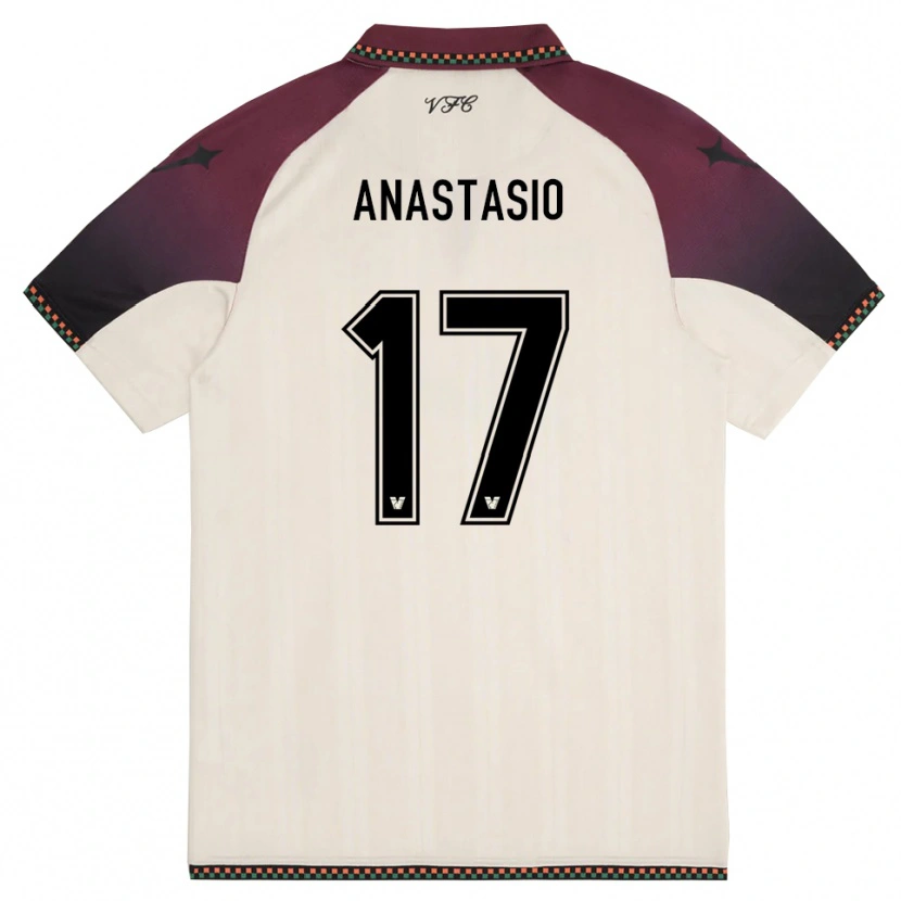 Danxen Damen Max Anastasio #17 Cremefarben Burgund Auswärtstrikot Trikot 2025/26 T-Shirt Schweiz