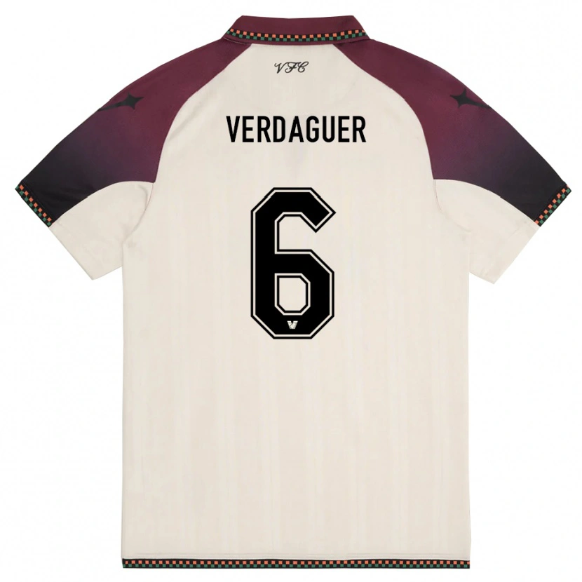 Danxen Damen Judith Verdaguer #6 Cremefarben Burgund Auswärtstrikot Trikot 2025/26 T-Shirt Schweiz