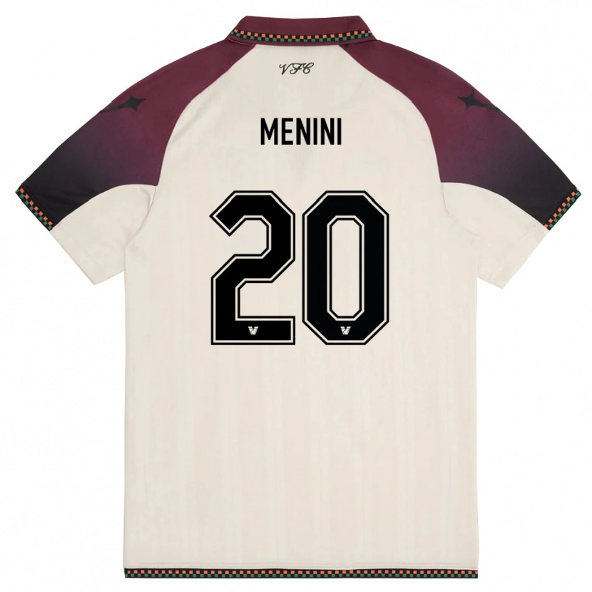 Danxen Damen Alessandra Menini #20 Cremefarben Burgund Auswärtstrikot Trikot 2025/26 T-Shirt Schweiz
