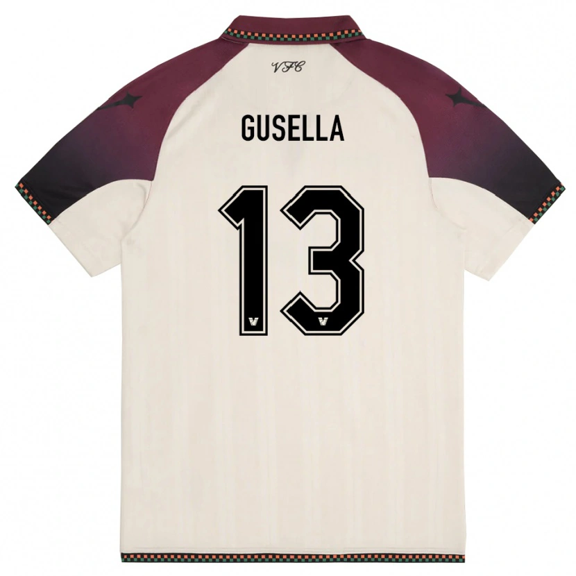 Danxen Damen Pietro Gusella #13 Cremefarben Burgund Auswärtstrikot Trikot 2025/26 T-Shirt Schweiz