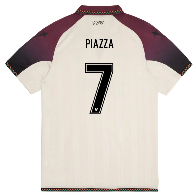 Danxen Damen Massimiliano Piazza #7 Cremefarben Burgund Auswärtstrikot Trikot 2025/26 T-Shirt Schweiz