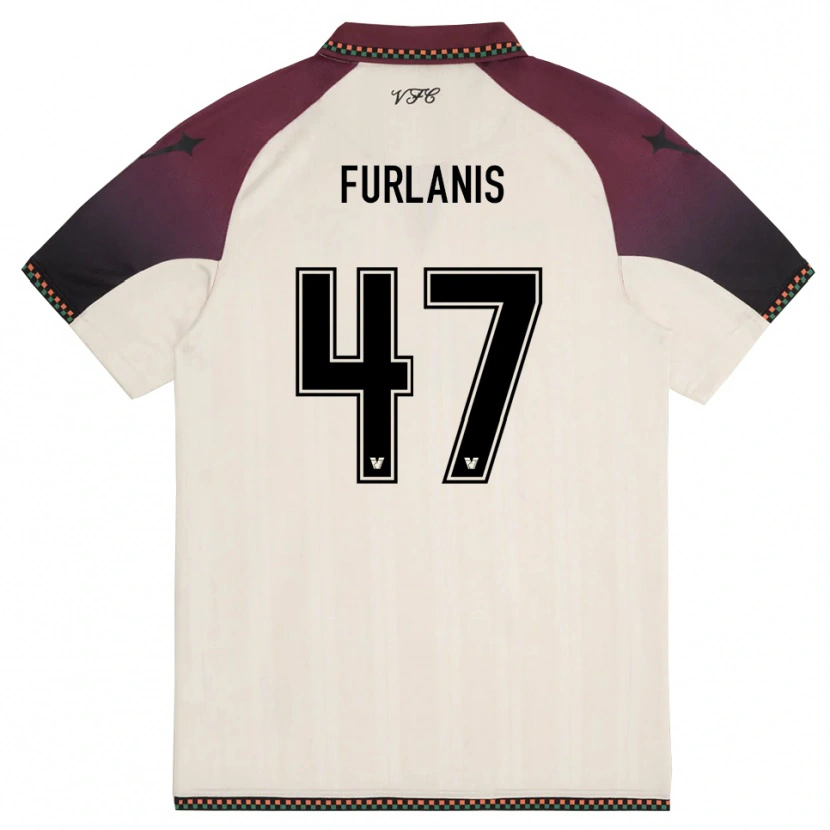 Danxen Damen Giorgia Furlanis #47 Cremefarben Burgund Auswärtstrikot Trikot 2025/26 T-Shirt Schweiz