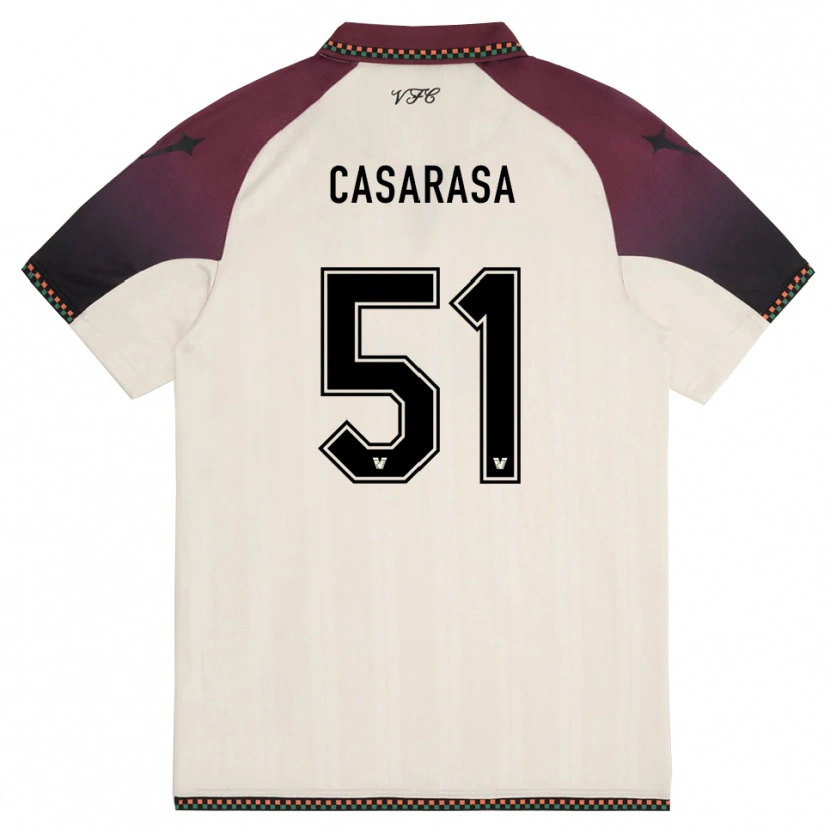 Danxen Damen Asia Casarasa #51 Cremefarben Burgund Auswärtstrikot Trikot 2025/26 T-Shirt Schweiz