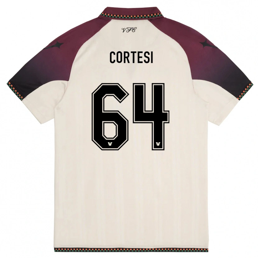 Danxen Damen Serena Cortesi #64 Cremefarben Burgund Auswärtstrikot Trikot 2025/26 T-Shirt Schweiz