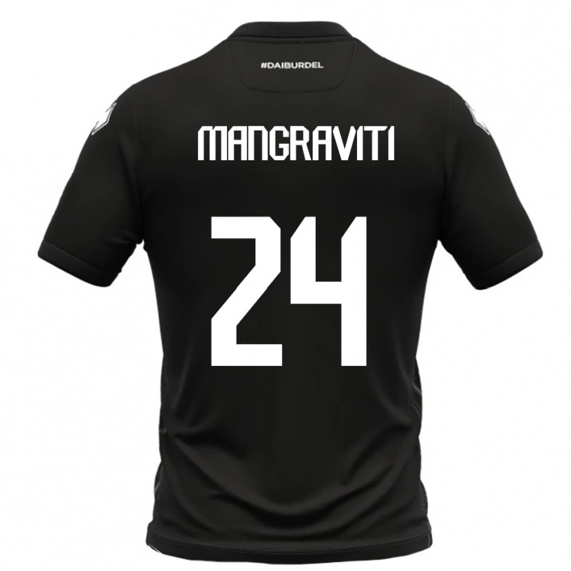 Danxen Damen Massimiliano Mangraviti #24 Schwarz Weiß Auswärtstrikot Trikot 2025/26 T-Shirt Schweiz