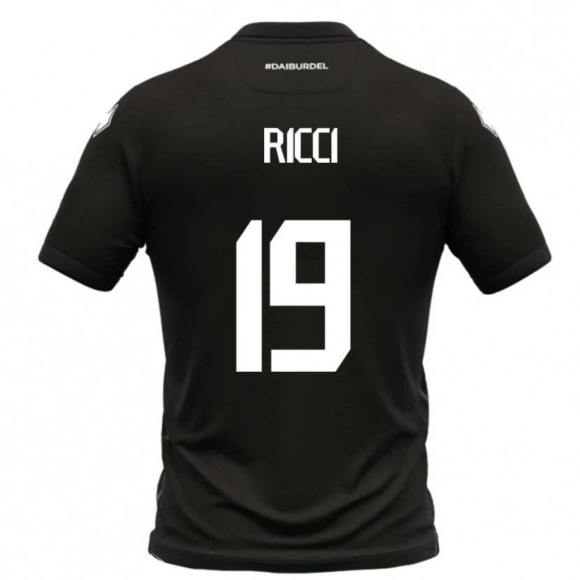 Danxen Damen Gabriele Ricci #19 Schwarz Weiß Auswärtstrikot Trikot 2025/26 T-Shirt Schweiz