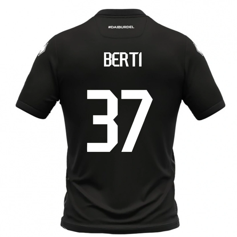 Danxen Damen Filippo Berti #37 Schwarz Weiß Auswärtstrikot Trikot 2025/26 T-Shirt Schweiz