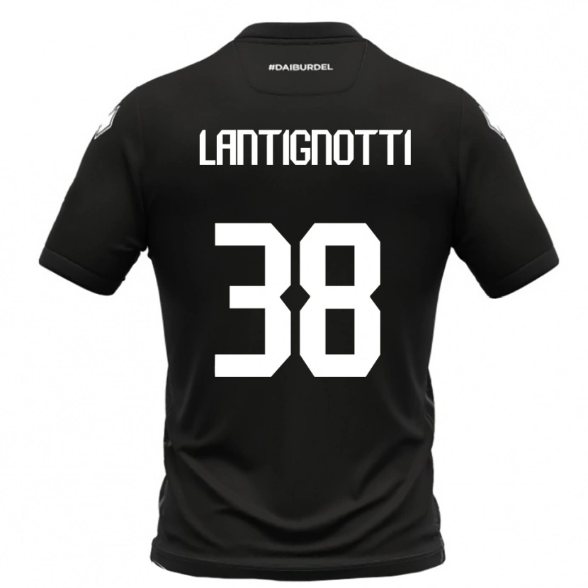 Danxen Damen Andrea Lantignotti #38 Schwarz Weiß Auswärtstrikot Trikot 2025/26 T-Shirt Schweiz