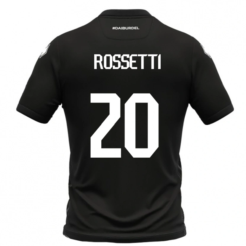 Danxen Damen Maurizio Rossetti #20 Schwarz Weiß Auswärtstrikot Trikot 2025/26 T-Shirt Schweiz