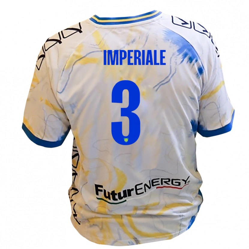 Danxen Damen Marco Imperiale #3 Weiß Gelb Blau Auswärtstrikot Trikot 2025/26 T-Shirt Schweiz