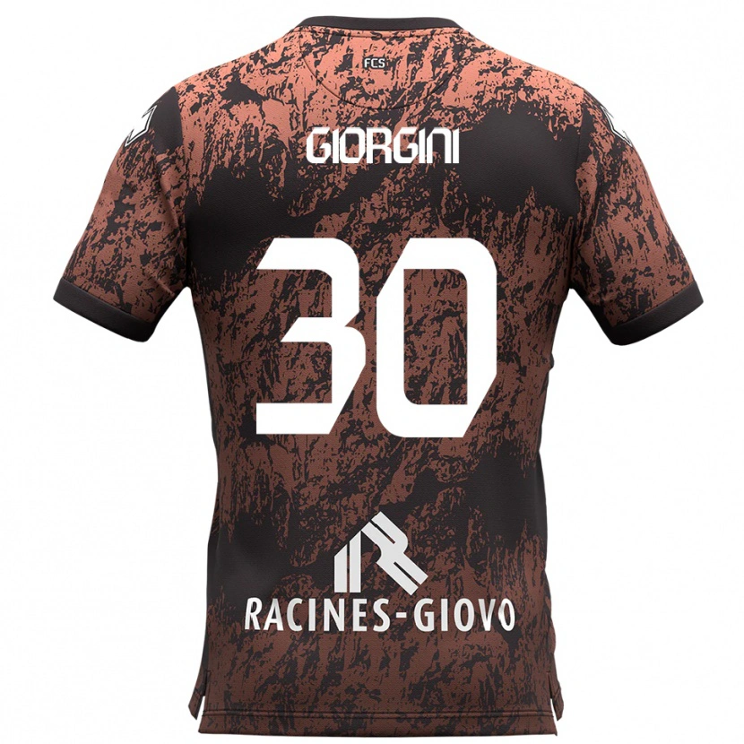 Danxen Damen Andrea Giorgini #30 Braun Schwarz Auswärtstrikot Trikot 2025/26 T-Shirt Schweiz
