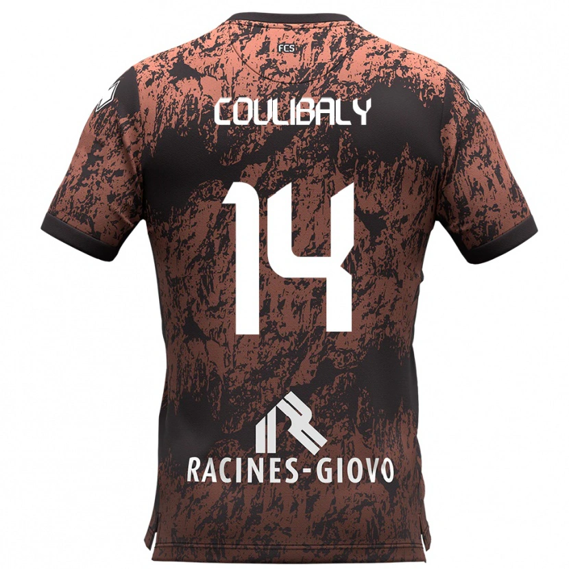 Danxen Damen Mamadou Coulibaly #14 Braun Schwarz Auswärtstrikot Trikot 2025/26 T-Shirt Schweiz