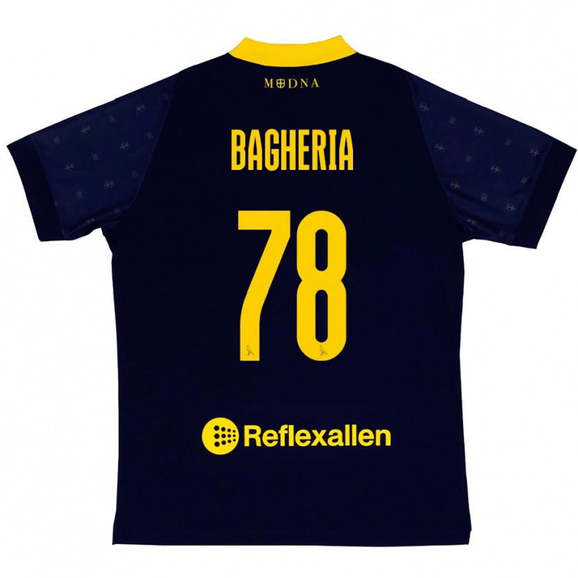 Danxen Damen Fabrizio Bagheria #78 Marineblau Gelb Auswärtstrikot Trikot 2025/26 T-Shirt Schweiz