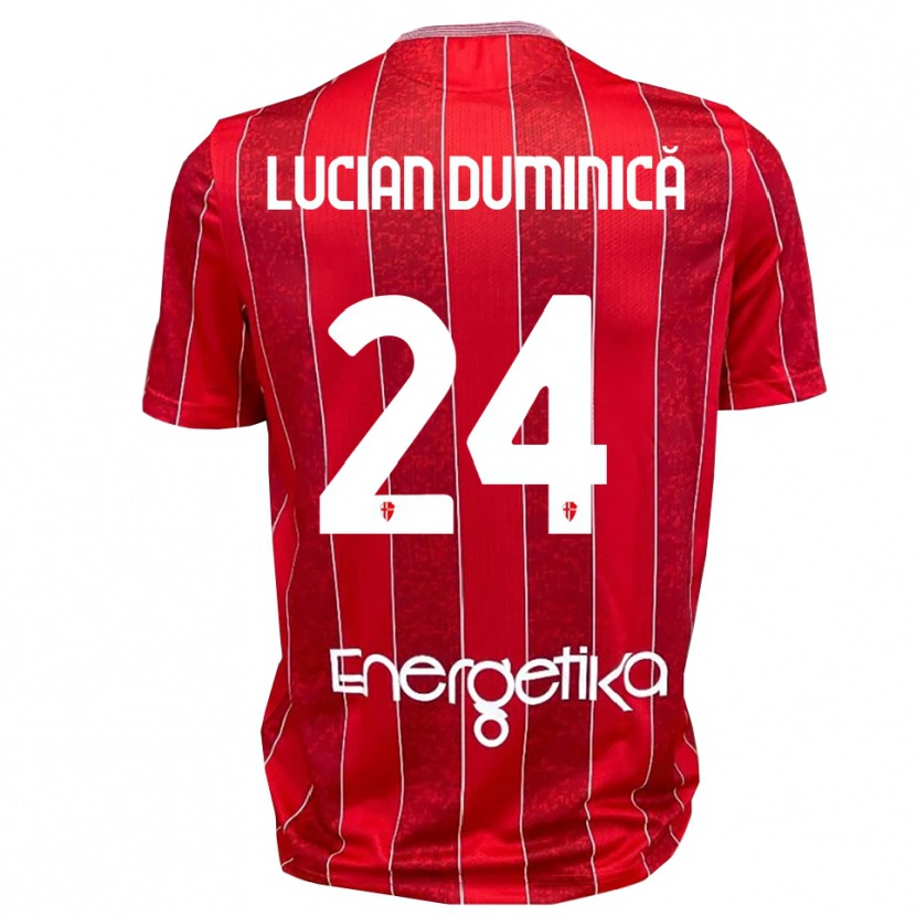 Danxen Damen Nicolae Lucian Duminică #24 Rot Weiß Auswärtstrikot Trikot 2025/26 T-Shirt Schweiz