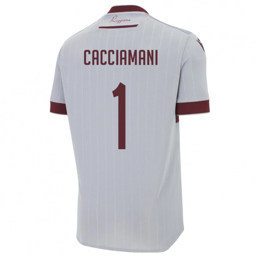 Danxen Damen Niccolò Cacciamani #1 Burgund Weiß Auswärtstrikot Trikot 2025/26 T-Shirt Schweiz