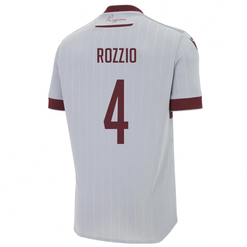 Danxen Damen Paolo Rozzio #4 Burgund Weiß Auswärtstrikot Trikot 2025/26 T-Shirt Schweiz