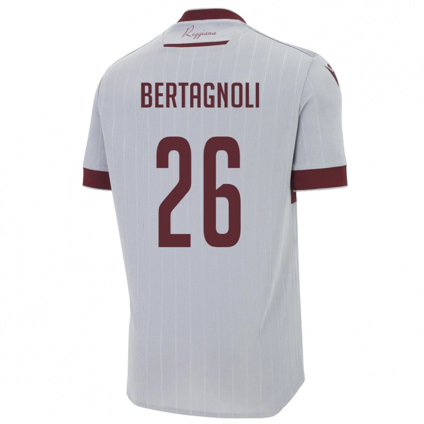 Danxen Damen Massimo Bertagnoli #26 Burgund Weiß Auswärtstrikot Trikot 2025/26 T-Shirt Schweiz