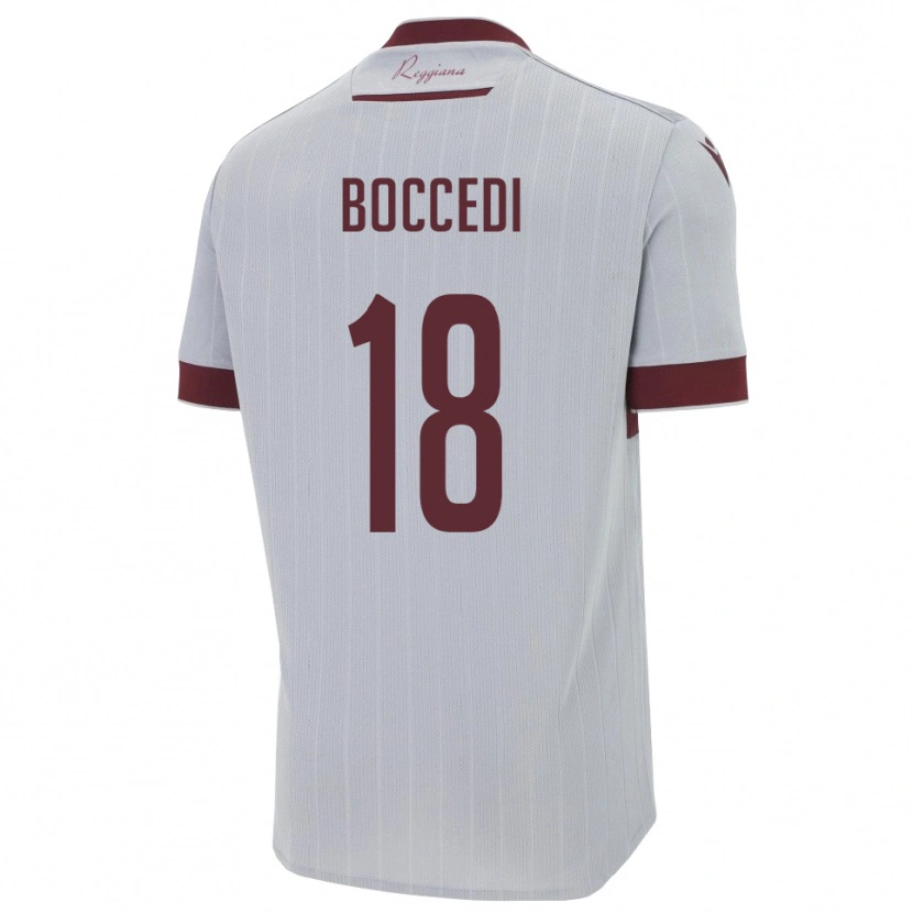 Danxen Damen Alessandro Boccedi #18 Burgund Weiß Auswärtstrikot Trikot 2025/26 T-Shirt Schweiz