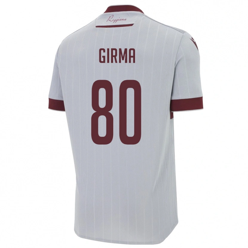Danxen Damen Natan Girma #80 Burgund Weiß Auswärtstrikot Trikot 2025/26 T-Shirt Schweiz