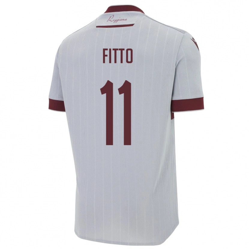 Danxen Damen Gabriele Fitto #11 Burgund Weiß Auswärtstrikot Trikot 2025/26 T-Shirt Schweiz