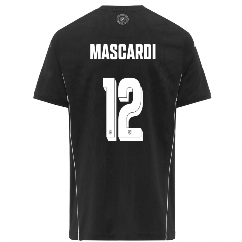 Danxen Damen Diego Mascardi #12 Schwarz Weiß Auswärtstrikot Trikot 2025/26 T-Shirt Schweiz