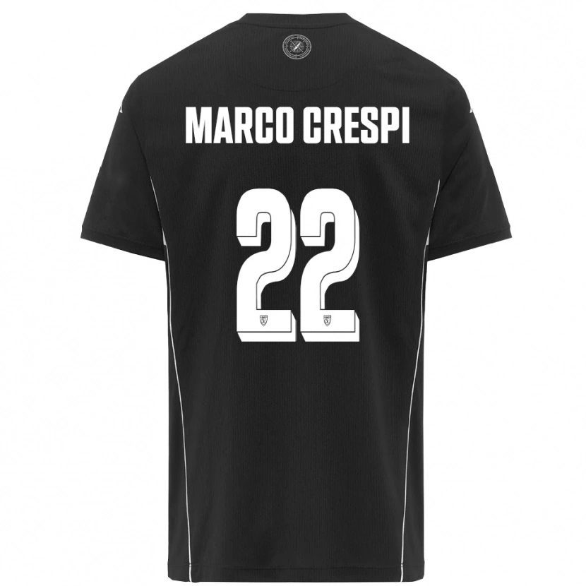 Danxen Damen Gian Marco Crespi #22 Schwarz Weiß Auswärtstrikot Trikot 2025/26 T-Shirt Schweiz