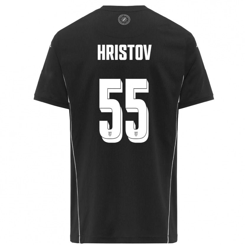 Danxen Damen Petko Hristov #55 Schwarz Weiß Auswärtstrikot Trikot 2025/26 T-Shirt Schweiz