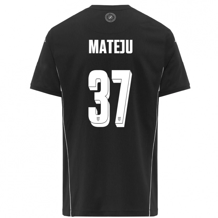 Danxen Damen Ales Mateju #37 Schwarz Weiß Auswärtstrikot Trikot 2025/26 T-Shirt Schweiz