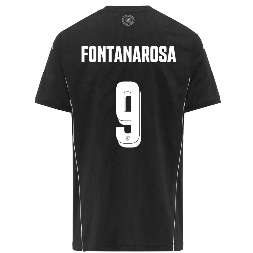 Danxen Damen Riccardo Fontanarosa #9 Schwarz Weiß Auswärtstrikot Trikot 2025/26 T-Shirt Schweiz
