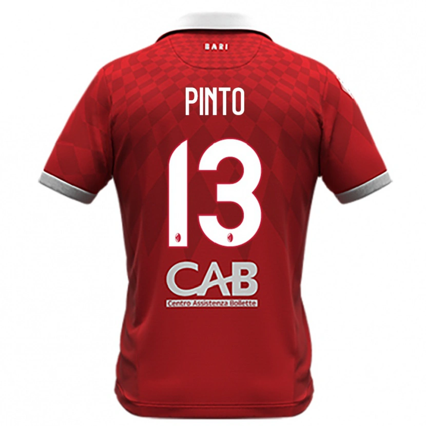 Danxen Damen Francesco Pinto #13 Rot Weiß Auswärtstrikot Trikot 2025/26 T-Shirt Schweiz