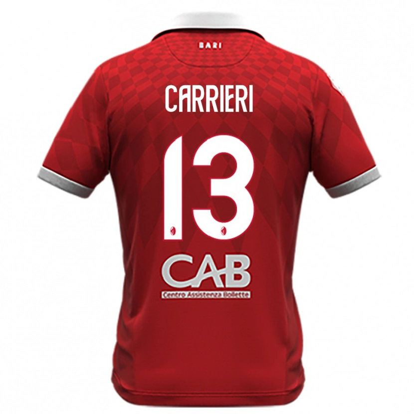 Danxen Damen Vitantonio Carrieri #13 Rot Weiß Auswärtstrikot Trikot 2025/26 T-Shirt Schweiz