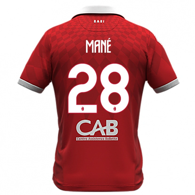 Danxen Damen Moussa Mané #28 Rot Weiß Auswärtstrikot Trikot 2025/26 T-Shirt Schweiz