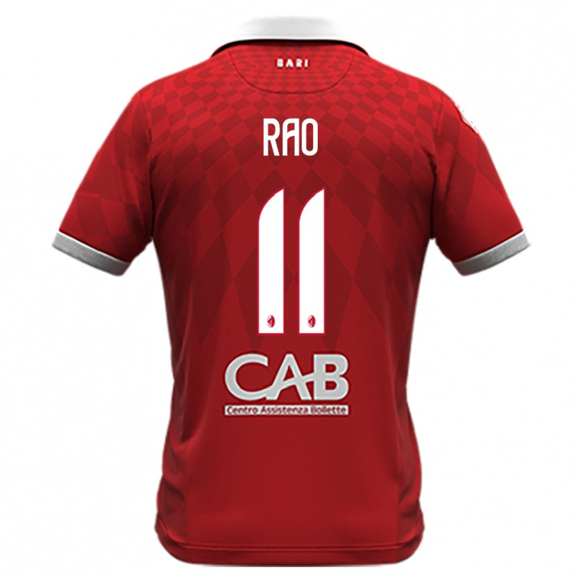 Danxen Damen Emanuele Rao #11 Rot Weiß Auswärtstrikot Trikot 2025/26 T-Shirt Schweiz