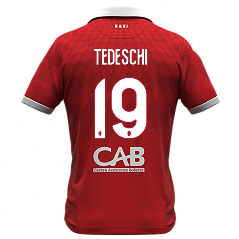 Danxen Damen Francesco Tedeschi #19 Rot Weiß Auswärtstrikot Trikot 2025/26 T-Shirt Schweiz