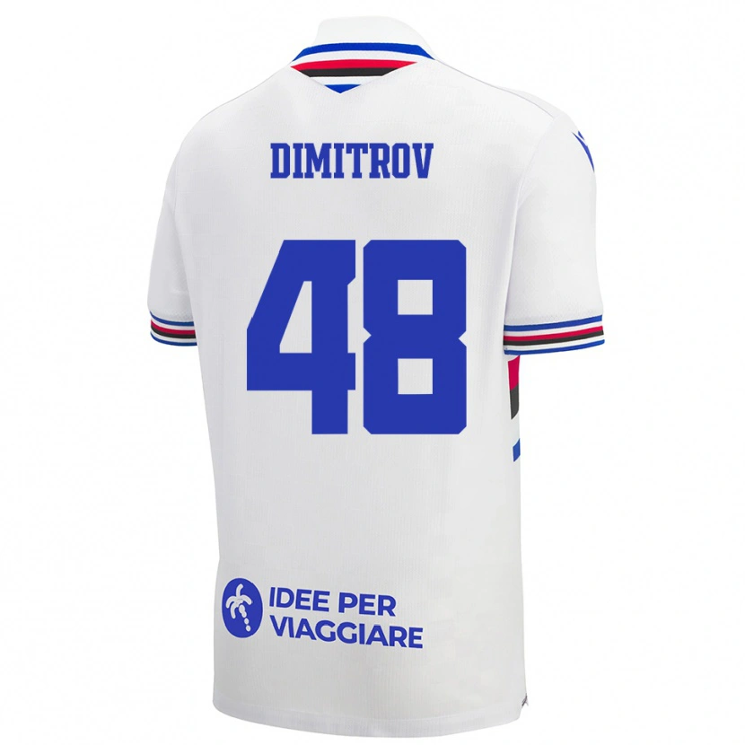 Danxen Damen Martin Dimitrov #48 Weiß Blau Rot Auswärtstrikot Trikot 2025/26 T-Shirt Schweiz