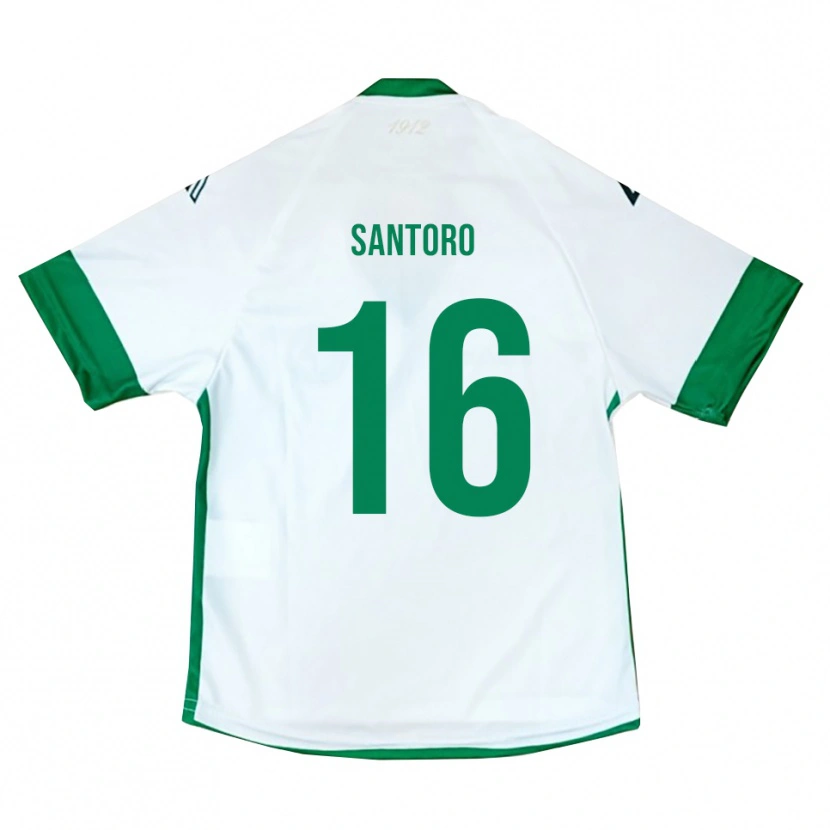 Danxen Damen Vittorio Santoro #16 Weiß Grün Blau Auswärtstrikot Trikot 2025/26 T-Shirt Schweiz