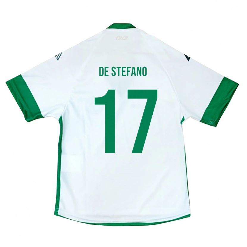 Danxen Damen Nicolò De Stefano #17 Weiß Grün Blau Auswärtstrikot Trikot 2025/26 T-Shirt Schweiz