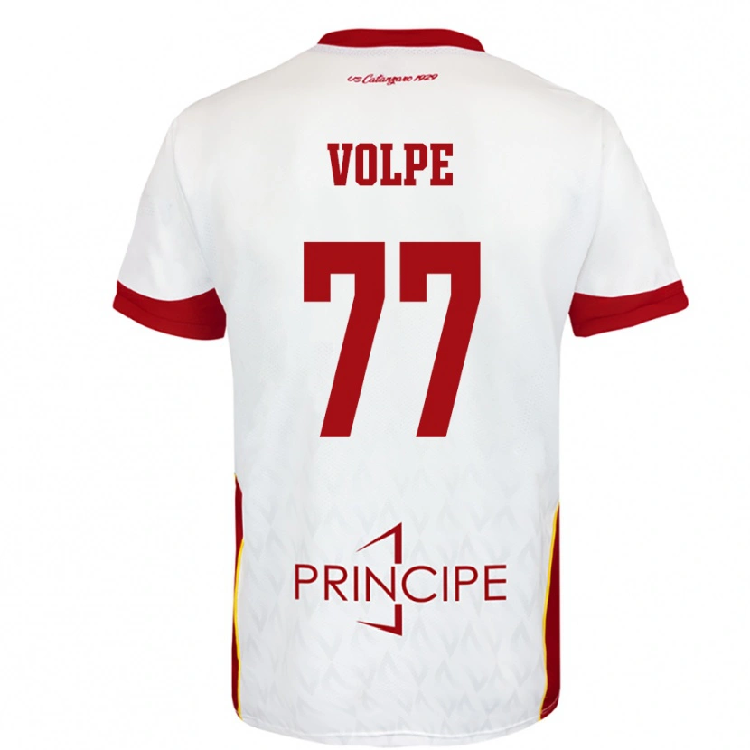 Danxen Damen Giovanni Volpe #77 Weiß Rot Auswärtstrikot Trikot 2025/26 T-Shirt Schweiz