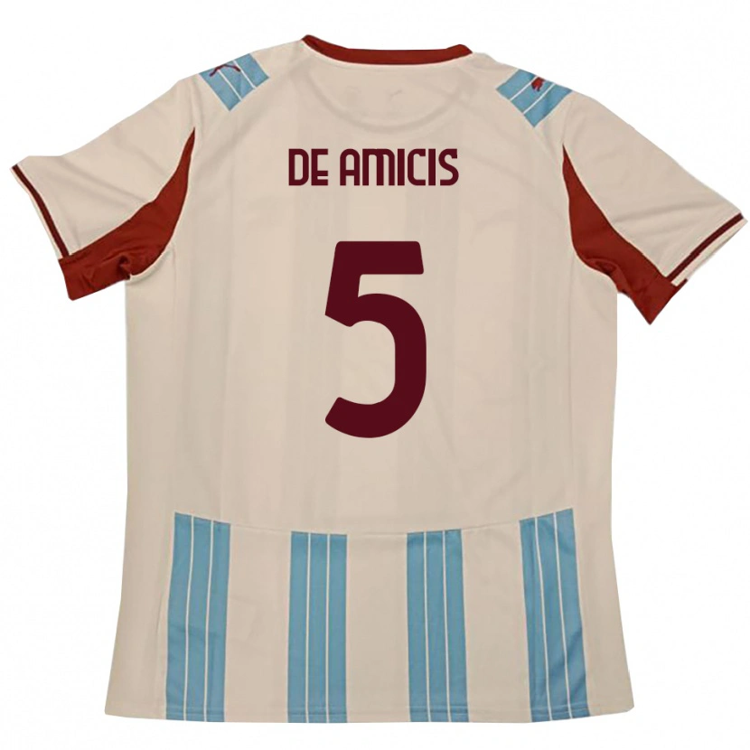 Danxen Damen Christian De Amicis #5 Himmelblau Weiß Auswärtstrikot Trikot 2025/26 T-Shirt Schweiz