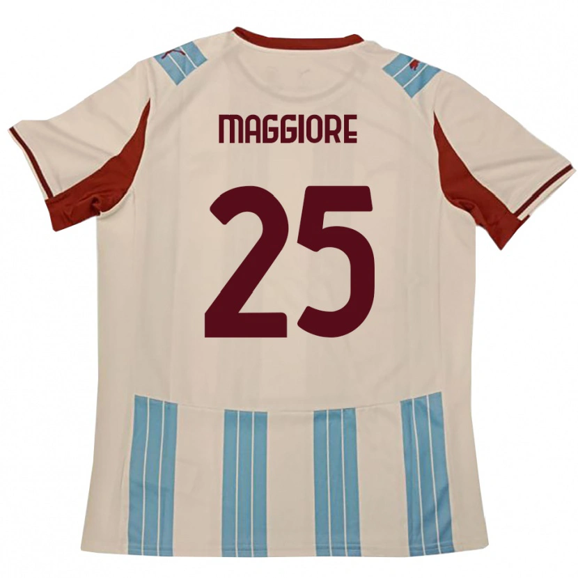 Danxen Damen Giulio Maggiore #25 Himmelblau Weiß Auswärtstrikot Trikot 2025/26 T-Shirt Schweiz