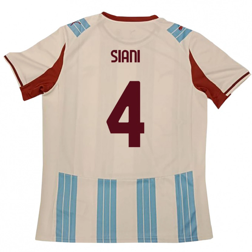 Danxen Damen Vincenzo Siani #4 Himmelblau Weiß Auswärtstrikot Trikot 2025/26 T-Shirt Schweiz