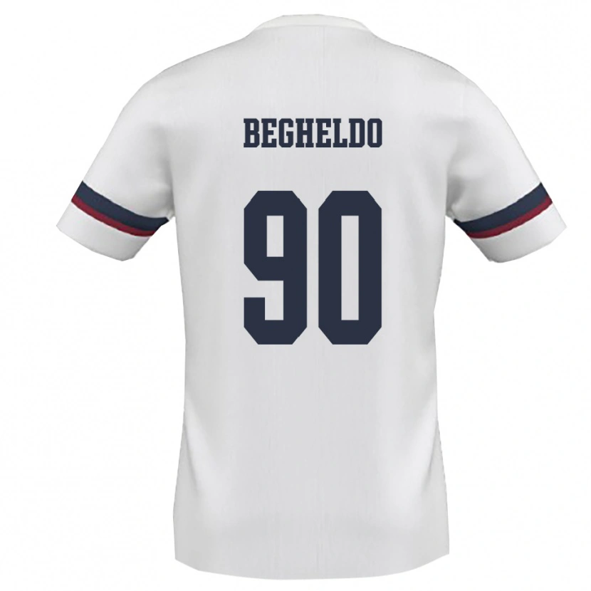 Danxen Damen Gianmarco Begheldo #90 Weiß Rot Auswärtstrikot Trikot 2025/26 T-Shirt Schweiz