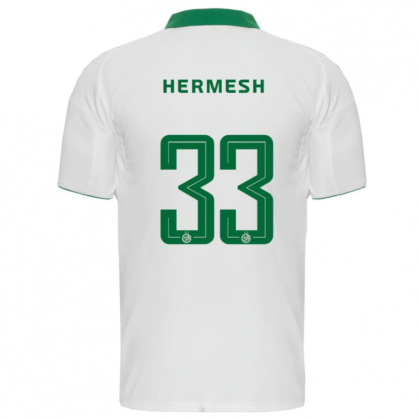 Danxen Damen Liam Hermesh #33 Weiß Grün Auswärtstrikot Trikot 2025/26 T-Shirt Schweiz