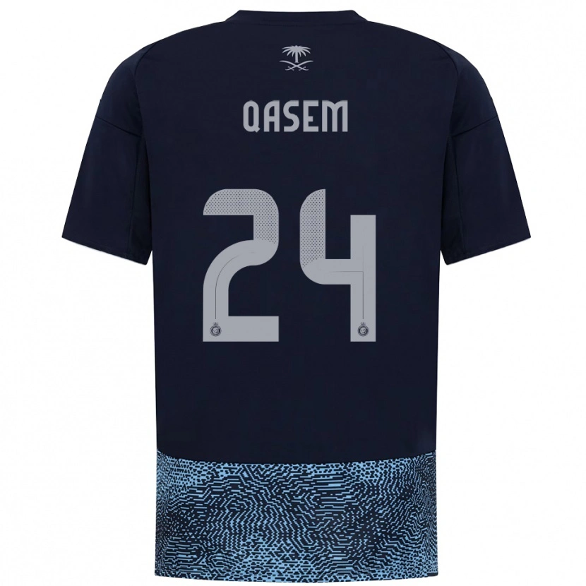 Danxen Damen Mohammed Qasem #24 Marineblau Himmelblau Auswärtstrikot Trikot 2025/26 T-Shirt Schweiz