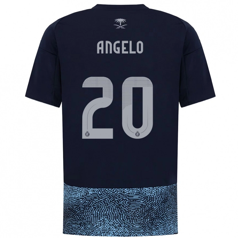 Danxen Damen Ângelo #20 Marineblau Himmelblau Auswärtstrikot Trikot 2025/26 T-Shirt Schweiz