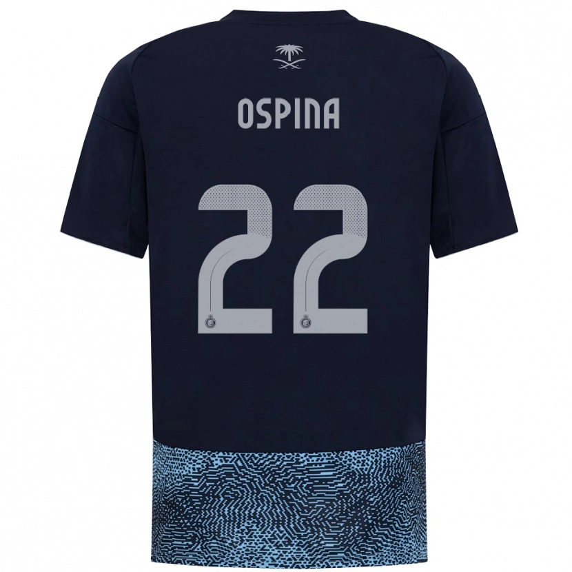 Danxen Damen David Ospina #22 Marineblau Himmelblau Auswärtstrikot Trikot 2025/26 T-Shirt Schweiz