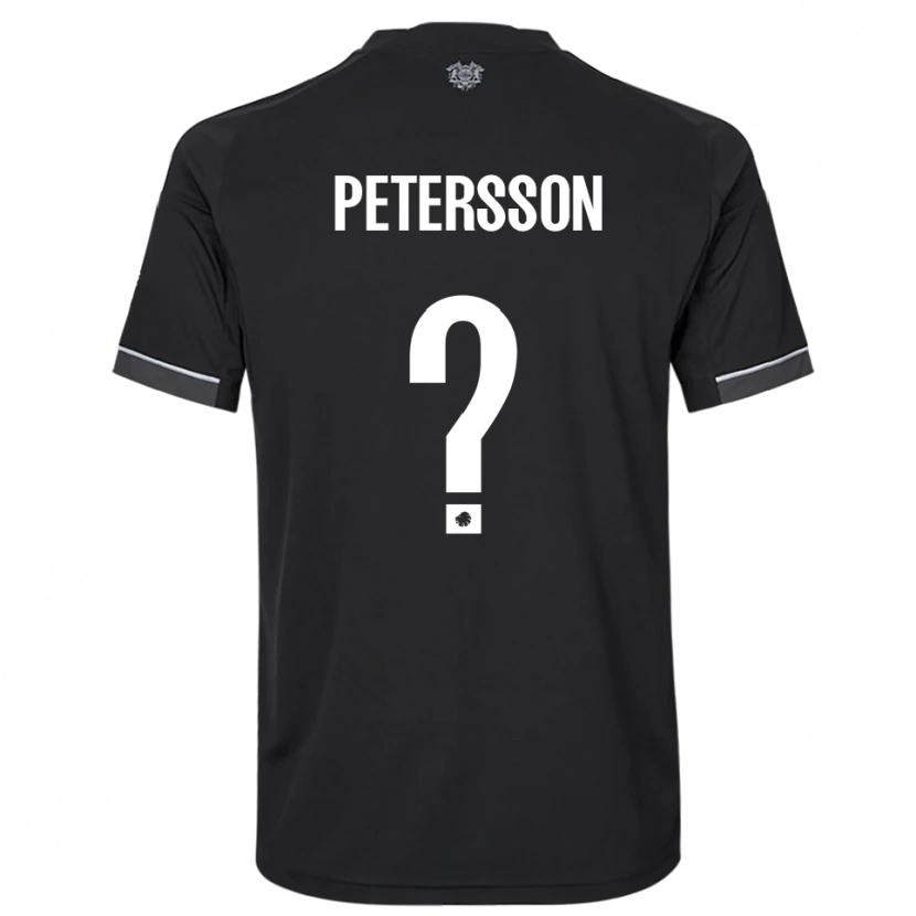 Danxen Damen Oliver Petersson #0 Schwarz Weiß Auswärtstrikot Trikot 2025/26 T-Shirt Schweiz